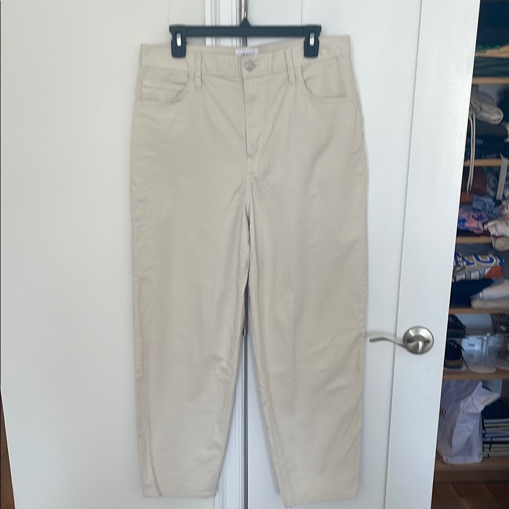 Frame Denim Cream Chinos Straight Leg